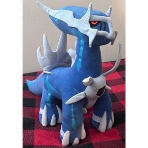 Rare 2007 Jakks Pacific Dialga Large Pokemon Plush Figure Diamond and Pearl 16"